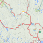 Elk Lake & Earlton Area Map Snowmobile Trails / Carte des sentiers de motoneige de la région de elk Lake et Earlton