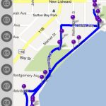 Carte d'un circuit interactifsdu Témiskaming sur un téléphone intelligent