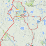Kirkland Lake Area Map Snowmobile Trails / Carte des sentiers de motoneige de la région de Kirkland Lake