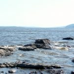 Looking South from Farr Island. The view is simply astonishing and remind people of the Saguenay Fjords. / La vue à partir du bout sud de l'île Farr. Une vue vraiment splendide qui rappelle souvent aux gens les fjords du Saguenay.