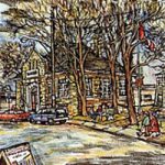 New Liskeard Library, Giclée print by Laura Landers