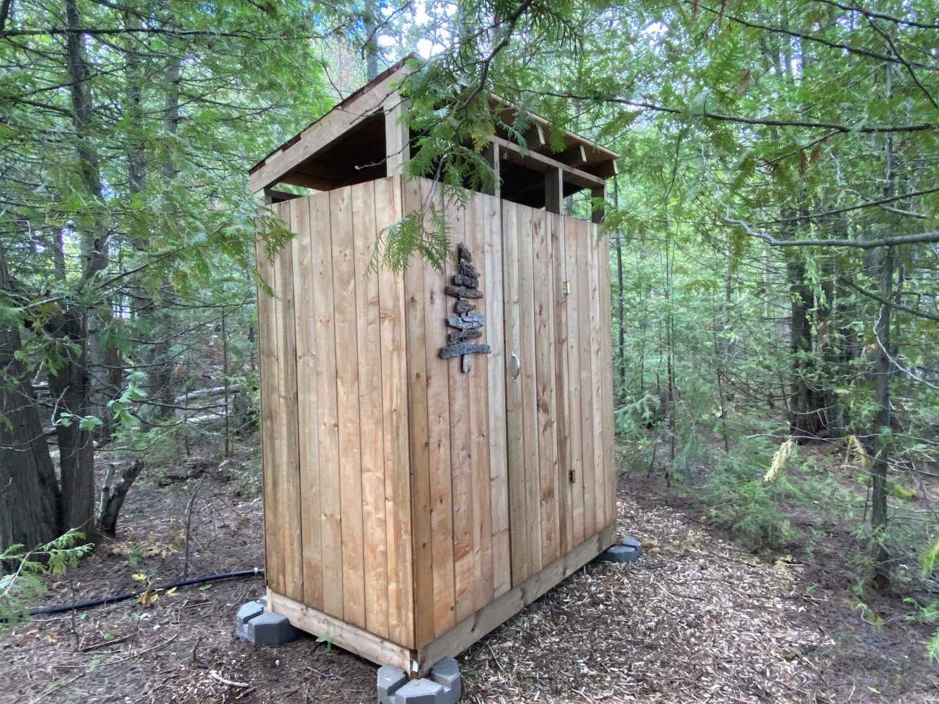 Salle de bain de glamping à l'île Farr