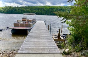 Quai principal à l,île Farr sur le lac Temiskaming